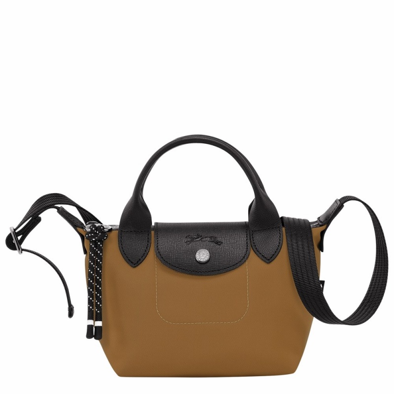 Brown Longchamp Le Pliage Energy XS Women's Handbags